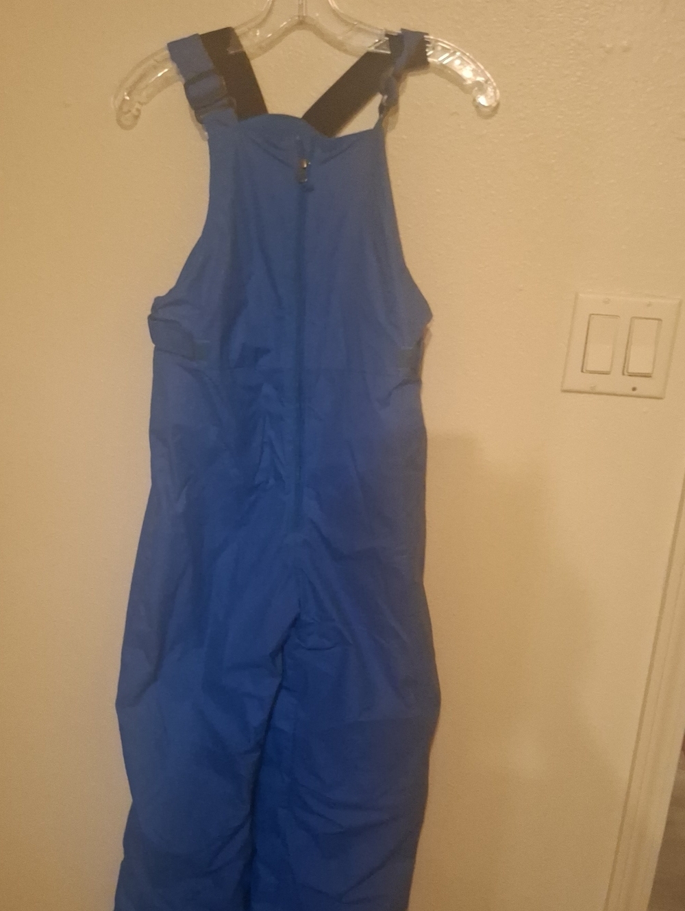 Juniors Blue Insulated Snow Overalls with Adjustable Straps. Size 18/20
